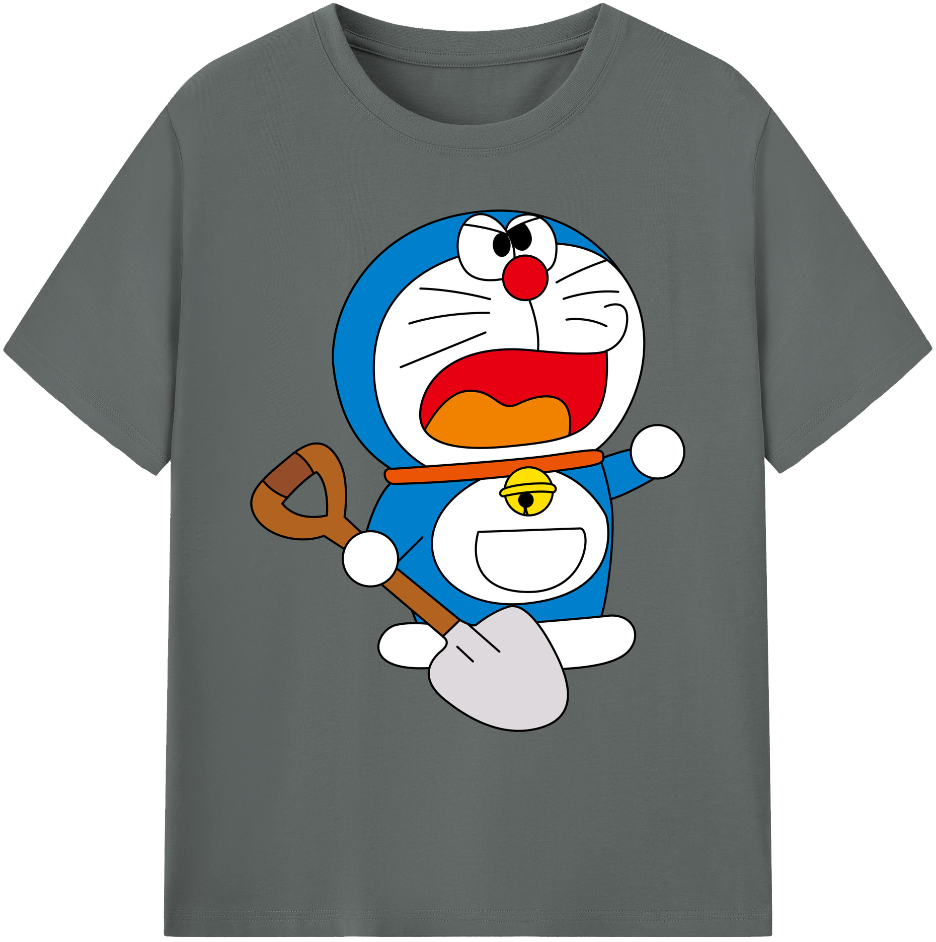 （画像用） ドラえもん Doraemon 綿100％ メンズ半袖Tシャツ｜肌触りやわらか＆通気性